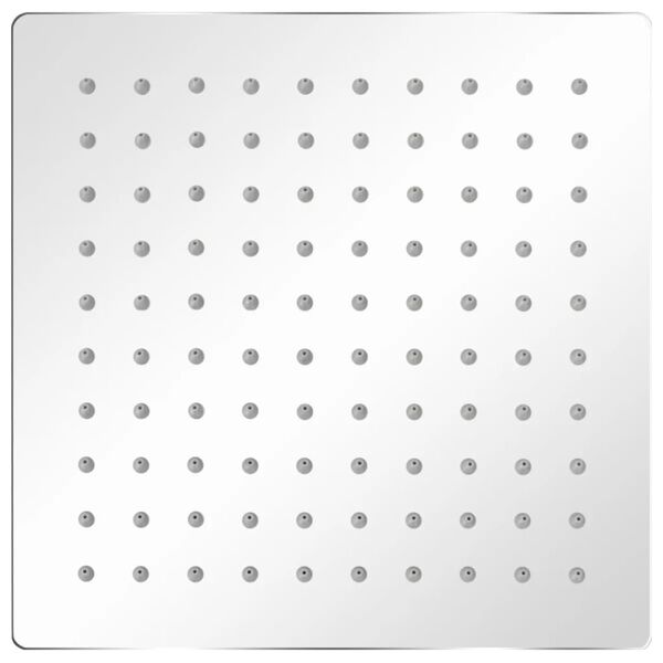 vidaXL Regndusjhode 2 stk rustfritt st&aring;l 20x20 cm