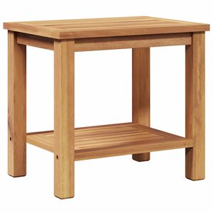 vidaXL Kaffebord med lagring Brun 50 x 35 x 45 cm Massivt Teaktre