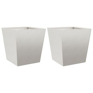 vidaXL Plantekasser 2 stk 40x40x40 cm rustfritt st&aring;l