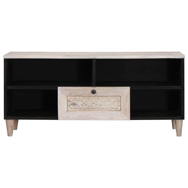 vidaXL TV Enheter med skuff Hvit 105 x 33 x 46 cm Konstruert tre