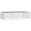vidaXL Kaninbur med 2 paneler 220x110x55 cm galvanisert jern