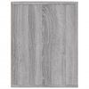 vidaXL Skohylle grå sonoma 75x35x45 cm konstruert tre