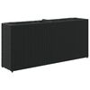 vidaXL Plantekasse med 2 potter svart 90x20x40 cm polyrotting