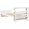 vidaXL Sengeramme med hodegavl hvit 90x190 cm heltre furu