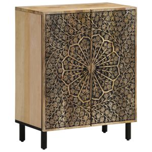 vidaXL Sideskap 60x33x75 cm heltre mango