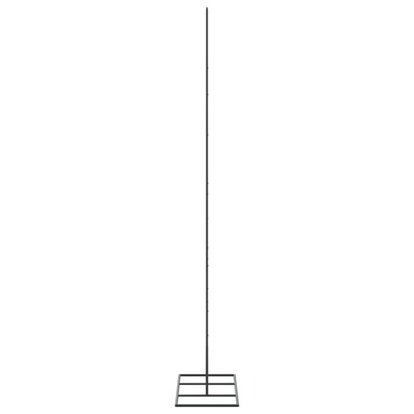 vidaXL Juletre til dekorasjon metall svart 150 cm