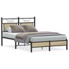 vidaXL Sengeramme uten madrass sonoma eik 120x190 cm konstruert tre