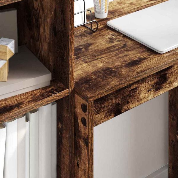 vidaXL Skrivebord med skuff 2 pcs R&oslash;kt eik