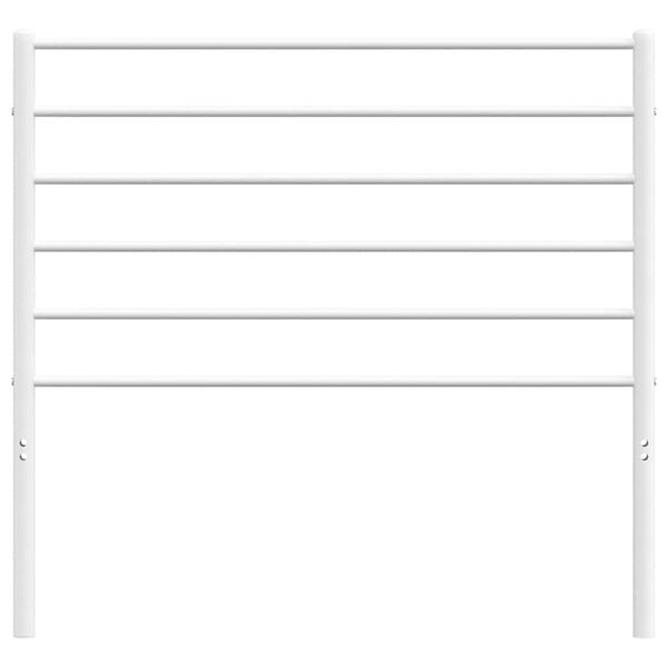 vidaXL Utskiftbar sengegavl i metall hvit 100 cm