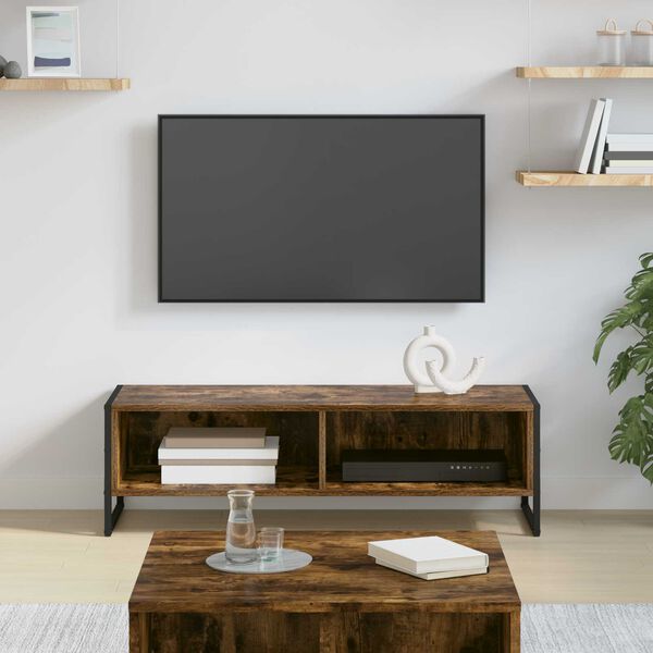 vidaXL TV-skap R&oslash;yk Eik 100 x 36.5 x 30.5 cm Konstruert tre