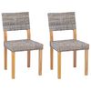 vidaXL 2 pcs Kubu Grå 45 x 55 x 84 cm Kubu Rattan
