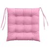 vidaXL Seteputer 2 pcs Rosa 40 x 40 x 6 cm stoff