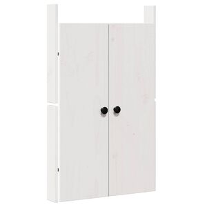 vidaXL Kj&oslash;kkend&oslash;r MEPPEL Hvit 50 x 9 x 82 cm Massivt furutre