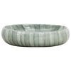 vidaXL Benkeservant gr&oslash;nn oval 59x40x15 cm keramikk