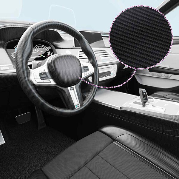 vidaXL Bilfolier 2 stk 3D svart 100x150 cm