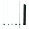 vidaXL Gjerde med stolpe gr&oslash;nn 1,5 x 10 m St&aring;l og PVC