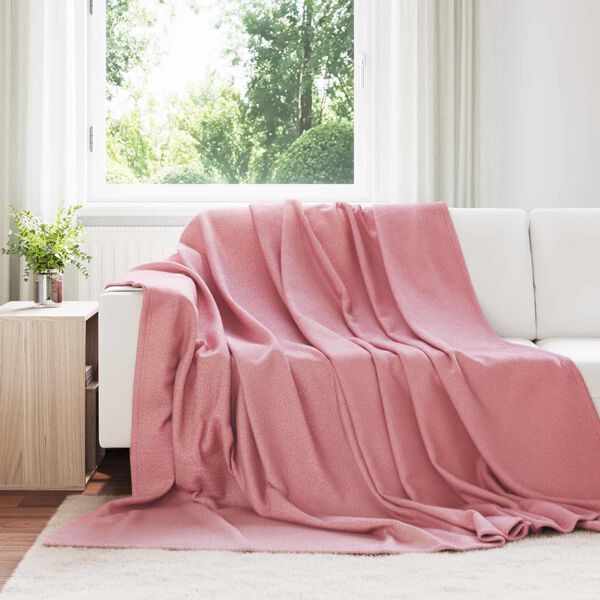 vidaXL Kastteppe Rosa 270 x 240 cm Fleece