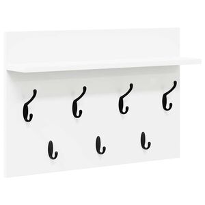 vidaXL Vegghengt kleshenger Veggmontert Hvit 60 x 40 x 12 cm