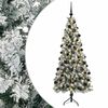 vidaXL Kunstig juletre med julekuler 180 cm 300 LED-lys Varmhvit