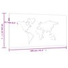 vidaXL Veggdekorasjon til hage 105x55 cm cortenst&aring;l verdenskart-design