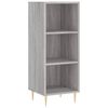 vidaXL Highboard gr&aring; sonoma 34,5x34x180 cm konstruert tre