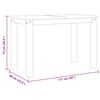 vidaXL Spisebord Panama 117x60x75 cm heltre furu