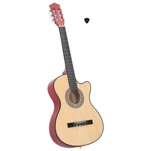 vidaXL Western akustisk cutaway gitar med 6 strenger 38" lind