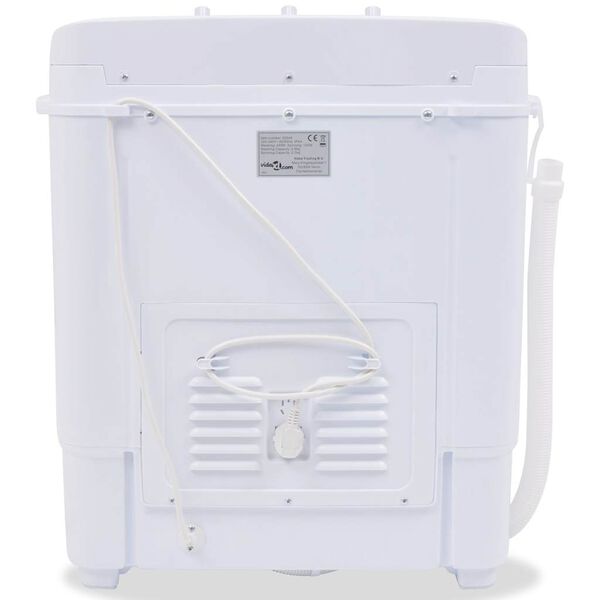 vidaXL Minivaskemaskin tvillingkar 5,6 kg