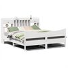 vidaXL Sengeramme uten madrass hvit 180x200 cm heltre furu