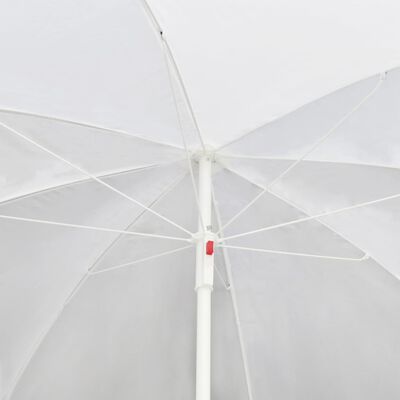 vidaXL Hageseng med parasoll svart polyrotting