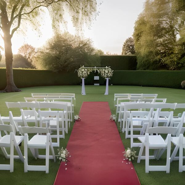 vidaXL Utstillingsteppe Vanlig 1x12 m Rød