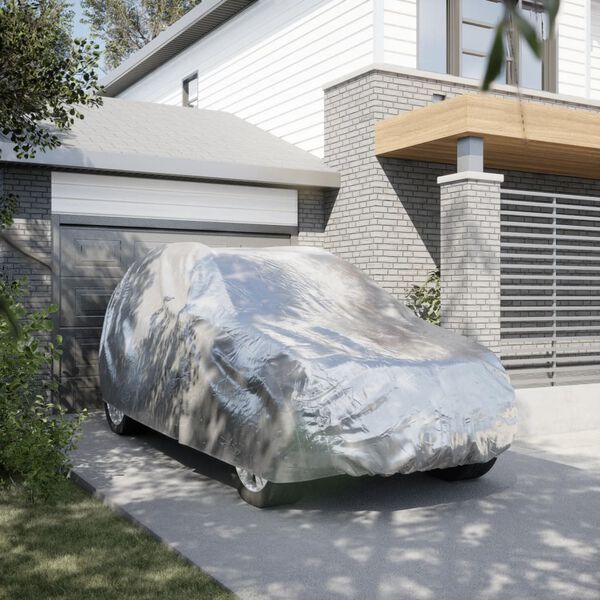 vidaXL Biltrekk for SUV med spennestropper full sølv XL