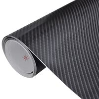 Bilfolie karbonfiber vinyl 4D svart 152 x 200 cm