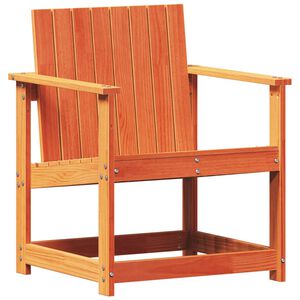 vidaXL Hagestol voksbrun 62x56x77 cm heltre furu
