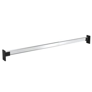 vidaXL Teleskopiske garderobestenger 2 stk s&oslash;lv 58-100 cm