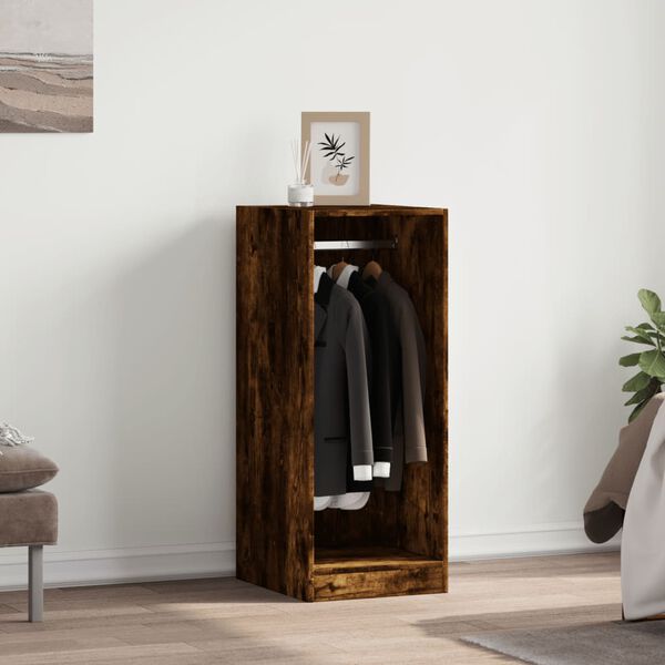 vidaXL Garderobe r&oslash;kt eik 48x41x102 cm konstruert tre