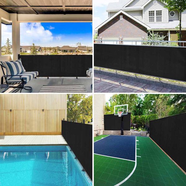 vidaXL Skjermnett antrasitt 1,5x10 m HDPE 75 g/m&sup2;