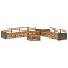 vidaXL Utend&oslash;rs sofa-sett 8 pcs Naturlig 79 x 79 x 37 cm