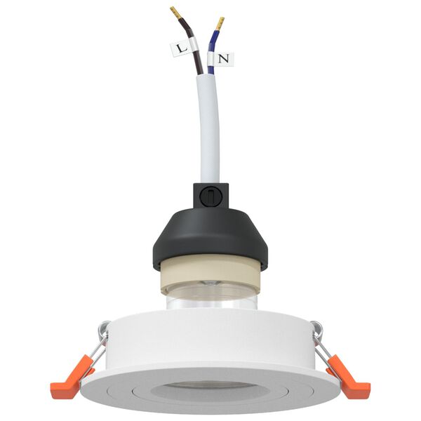 vidaXL Spotlight 12 pcs Hvit 9 x 9 x 2 cm Aluminium