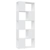 vidaXL Bokhylle/romdeler hvit 60x24x155 cm konstruert tre