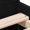 vidaXL Sengestamme med skuff Svart Eik 193 x 78 x 50 cm Konstruert tre