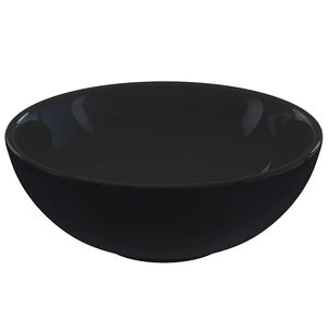 vidaXL Servant blank svart &Oslash;28x10 cm keramikk