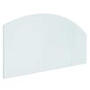 vidaXL Peisglassplate Gjennomsiktig 100 x 50 cm Glass
