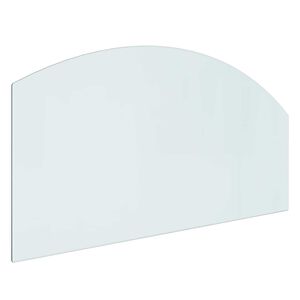 vidaXL Peisglassplate Gjennomsiktig 100 x 50 cm Glass