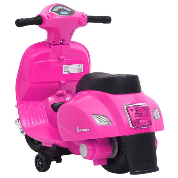 vidaXL Elektrisk lekescooter Vespa GTS300 rosa