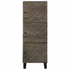 vidaXL Highboard svart 40x33x110 cm heltre mango