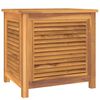 vidaXL Putekasse med pose 60x50x58 cm heltre teak