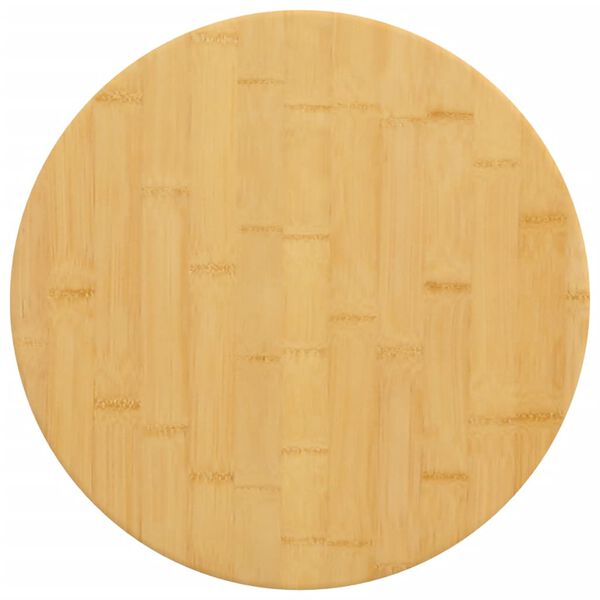 vidaXL Bordplate Ø50x4 cm bambus