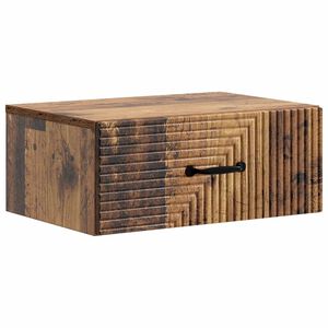 vidaXL Vegghengt Nattbord Gammelt tre 49 x 34,5 x 20 cm Konstruert tre