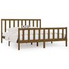 vidaXL Sengeramme honningbrun heltre 180x200 cm Super King